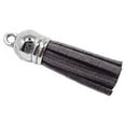 thumbnail image 3 of facefd 28 Pieces Keychain Charms Creative Delicate Keyring Pendant Tassels Simple Handbag Decor Tassel Craft Decoration DIY Accessory Dark grey, 3 of 4