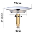 thumbnail image 3 of TapóN de BañO con Ajuste Universal - TapóN de BañEra Inoxidable con Doble Sello - TapóN de BañO para Cualquier BañEra EstáNdar en Cromo, 3 of 7