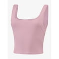 thumbnail image 2 of Women's Square Neck Crop Top Basic Sleeveless Fitted Tank Top Casual Cami, 2 of 5