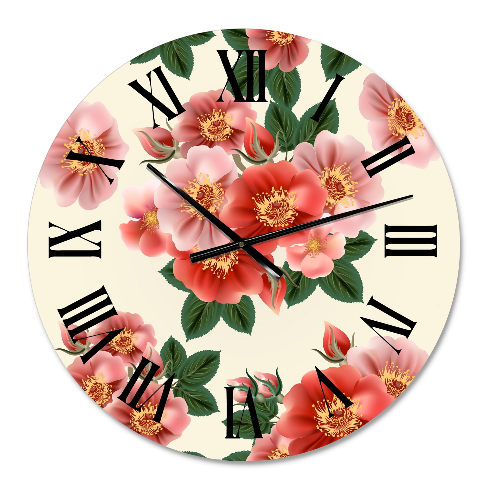 Designart 1 in Quartz Traditional Wall Clock