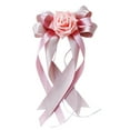 thumbnail image 4 of 6PCS Wedding Car Flower Artificial Ribbon Flower Wedding Car Decor with Tape, 4 of 10