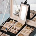 thumbnail image 3 of Multifunctional Jewelry Storage Box Ring Earring Jewelry Box Watch Necklace Bracelet Jewelry Box, 3 of 5