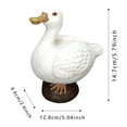 thumbnail image 3 of Desktop Ornament Goose Quacker Key Holder Resin Statue Funny Keychain Figurines Bedroom Hanger Home Décor Housewarming Desktop Accessory, 3 of 8
