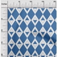 thumbnail image 2 of oneOone Viscose Chiffon Blue Fabric Check Argyle Fabric For Sewing Printed Craft Fabric By The Yard 42 Inch Wide, 2 of 5