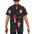 thumbnail image 5 of Wukai Amanita Mushroom Youth Unisex Short Sleeve T-Shirt for Boys, Girls, Teens, and Kids-Medium, 5 of 7