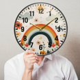 thumbnail image 6 of Yayeee Wall Clock Battery Operated 9.5" Silent Quartz Non-Ticking for Living Room Decor, Cute Rainbow, 6 of 8