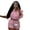 pink, variant on Women's Windbreaker Jacket and Colorblock Shorts 2-Piece Tracksuit Set