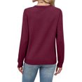 thumbnail image 3 of Maplenight Fall Sweaters for Women Crew Neck Long Sleeve Pullover Tops Knit Soft Cozy Sweater Business Casual Fall Clothes, 3 of 8