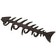 thumbnail image 5 of Soporte para Llaves de Hierro Fundido Rústico con Diseño de Huesos de Pescado Soporte para Toallas de Mano de Metal con 4 Ganchos Montado en la Pared para Toallas y Ropa ANGGREK Otros, 5 of 8