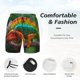 thumbnail image 3 of Balery Chameleon Bañador para hombre, shorts de playa de secado rápido con entrepierna y forro de compresión-Small, 3 of 6