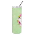 thumbnail image 2 of Carolines Treasures CK4418TBL20 Border Collie Green Flowers Stainless Steel 20 oz Skinny Tumbler 20 oz multicolor, 2 of 4