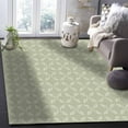 thumbnail image 4 of Area Rugs Indoor Non-Slip Rectangle Rug 5x7 Ft White Diamond Lattice Green Retro Plaid Texture Rug Rubber Backing Floor Mats Non Shedding Home Decor Carpet for Entryway Living Room, 4 of 8