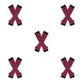 thumbnail image 3 of Ruiboury Long Gloves Set For Thick Thighs Soft And Breathable Wide Application Thick Thighs Long Stockings Polyester Easy To Wear rose red and black 5Set, 3 of 6