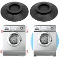 thumbnail image 4 of Tapis de Machine à Laver, 4 Pcs Tapis Anti-Vibration en Caoutchouc Noir, 4 of 5