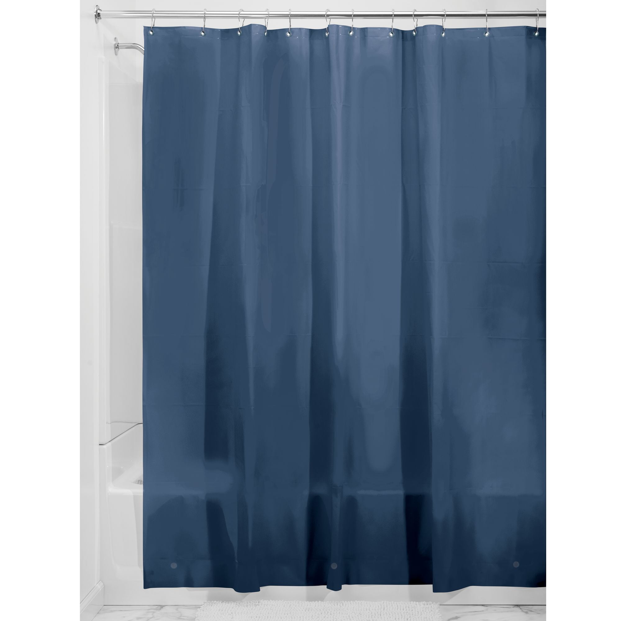 Clear 183 x 183 cm InterDesign PVC-Free PEVA 3-Gauge Shower Curtain Liner 