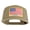 Khaki, variant on USA Flag 1776 America 2026 Gold Patched Solid Cotton Twill 5 Panel Prostyle Snap Cap - Red OSFM