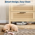 thumbnail image 6 of Ataucjin Fluted 4 Drawer Dresser for Bedroom, Chest of Dressers 35" Tall Dresser for Closet with 4 Drawers Nightstand Large Clothes Storage Cabinet for Bedroom, 6 of 7