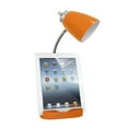 thumbnail image 6 of Simple Designs 18.5" Gooseneck Organizer Desk Lamp with iPad/Tablet Stand and Charging Outlet, Orange, 6 of 9