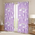 thumbnail image 2 of Castle Fairy Cute Animal Unicorn Blackout Curtains Set of 2 (52x84 Each) for Preppy Children Kids,Dreamy Princess Window Curtains,Kawaii Rainbow Curtains and Drapes,Breathable Home Decor, 2 of 6