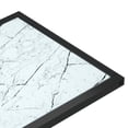thumbnail image 3 of vidaXL Computer Side Table White Marble 50x35x65 cm Tempered Glass, 3 of 4