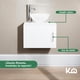 thumbnail image 5 of Gabinete Para Baño KingsHouse Mueble Lavamanos Ovalín y Monomando Fibra de Madera MFC blanco, 5 of 8