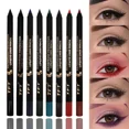 thumbnail image 3 of Lápiz delineador de ojos resistente al agua, rotativo de larga duración, cosmético de belleza, no florece, lápiz de Gel grueso, herramientas de maquillaje, negro y blanco （black 02, 3 of 5