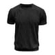 thumbnail image 4 of Tops para hombre, blusas y camisas de manga corta con cuello redondo para hombre, jersey informal y moderno de color liso con cuello redondo y manga corta, top de poliéster para hombre., 4 of 6