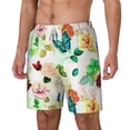thumbnail image 2 of Balery Floral Vintage Mens Swim Trunks Swim Shorts for Men Quick Dry Inseam Beach Shorts with Compression Liner Pocket-Medium, 2 of 9