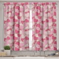 thumbnail image 2 of Ambesonne Valentines Valance & Curtain, Heart Shapes Cookies, 55"x36", Pale Brown Pale Pink, 2 of 6