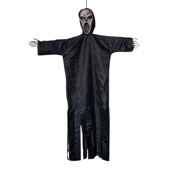 Precio reducido por tiempo limitado!Decoración de Halloween, espantapájaros gritando, colgante de fantasma con Control de voz, colgante de sonido, Casa Encantada