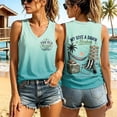 thumbnail image 2 of HCYSFG Women My Give A Damn Is Broken Back Graphic Tank Top V Neck Sleeveless Ombre Summer Shirt Funny Saying Beach Vacation Casual Top, 2 of 4