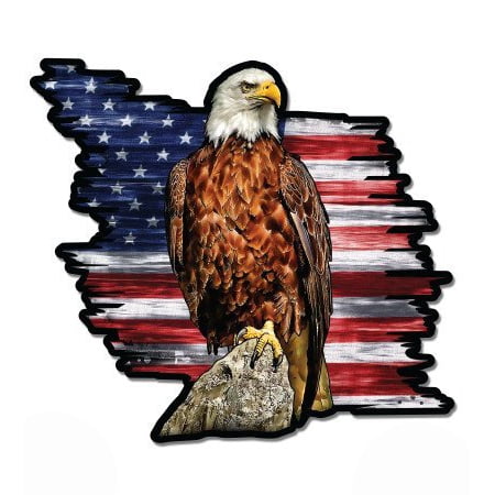 Bald Eagle Sticker - American Flag Bald Eagle Patriotic - Vinyl Sticker Waterproof Decal Sticker 5