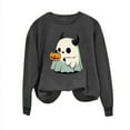 thumbnail image 4 of Heisall Womens Sweatshirts Autumn Winter 2025 Round Neck Long Sleeve Loose Casual No Hood Halloween Print Fashion Sweatshirts, 4 of 5