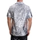 thumbnail image 3 of CAMISA DE FIESTA DISCO DE LOS 70 PARA HOMBRES, CON BOTONES Y MANGAS CORTAS, COLOR PLATA Y BLANCO, 3 of 5
