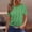 #Green, variant on DPTALR Women's Summer Slim Fit Casual Fashion Print T-Shirt, Round Neck Short Sleeve Top,Orange,Size XL