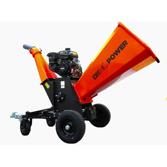 DK2 POWER 6-Inch 14 HP 429 cc Kinetic Cyclonic Drum Chipper Shredder (Electric Start)