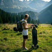 Exway Atlas All-Terrain Off Road Electric Skateboards, Top Speed of 35 Mph, 24 Miles Range Mountain Board, Optional AUXPack Battery, Professional Electric Longboard for Adults