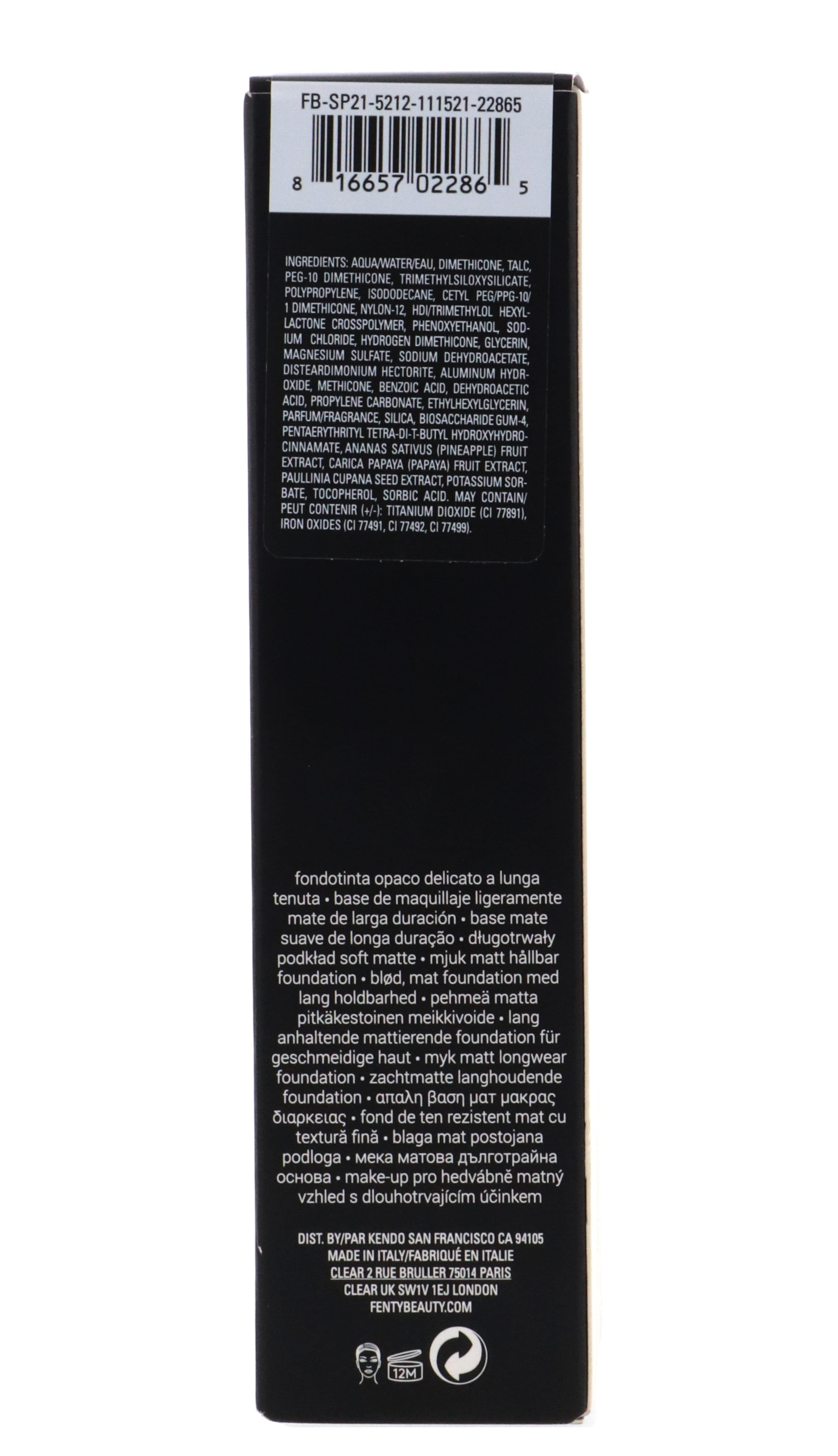 Fenty Beauty by Rihanna Pro Filt'R Soft Matte Longwear Foundation - #120 (Light With Neutral Undertones) 32ml/1.08oz