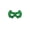 A003- Green, variant on Masquerade Mask Gold Glitter Bat Half Eye Cover 1 Pack for Halloween Party Themed Events