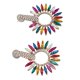 thumbnail image 1 of Pendientes De Círculo Hueco Con Diamantes De Imitación, Pendientes Colgantes Con Forma De Gota Con Diamantes De Imitación A La Moda, Grandes Pendientes De Araña Para Mujer, 1 of 7