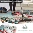thumbnail image 5 of Teal Snowman Christmas Outdoor Rug for Patio/Deck/Porch, Non-Slip Large Area Rug 5 x 7 Ft, Xmas Tree Coastal Snowflake Starfish Indoor Outdoor Rugs Washable Area Rugs, Camping Rug Carpet Runner, 5 of 8