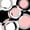 Pink Gray Black White, variant on Castle Fairy Minimalist Circle Twin Sheets 3pcs,Mid Century Ring Shape Bedding,Pink Gray Black White,1 Flat Sheet, 1 Fitted Sheet and 1 Pillowcase