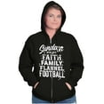 thumbnail image 4 of Fall Sundays Cute Christian Autumn Women Plus Size Zipper Hoodie Brisco Brands 2X, 4 of 5
