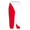 thumbnail image 3 of CLOISE Capris for Women with Pockets Stretch Leggings Elastic Waisted Yoga Pants Petite Summer Casual Fashion Multi Colored Lightweight Cropped Sweatpants Red XL, 3 of 6
