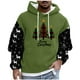 thumbnail image 2 of Sudadera con capucha para hombre, estilo casual, con cuello redondo, estampado, manga larga, blusa de poliéster, 2 of 5