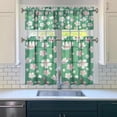 thumbnail image 3 of Rustic Wildflower Curtains 36 Inch - 3 Panel Farmhouse Bohemian Set with Vintage Floral Design, Rod Pocket Kitchen Window Drapes for Cottage Decor, 3 of 5