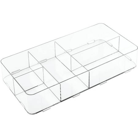 Interdesign Clarity Interlocking Divided Drawer Organizer Various