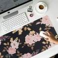 thumbnail image 4 of Peony Extended Gaming Mouse Pad - Large Non-Slip Rubber Base, Stitched Edges, Waterproof Keyboard Mouse Mat Desk Pad, Ideal for Work, Game, Office, Home, 4 of 6