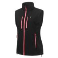 thumbnail image 3 of Women's Lightweight Fleece Softshell Vest Windproof Sleeveless Jacket Outerwear with Zipper Pockets Black XS, 3 of 8