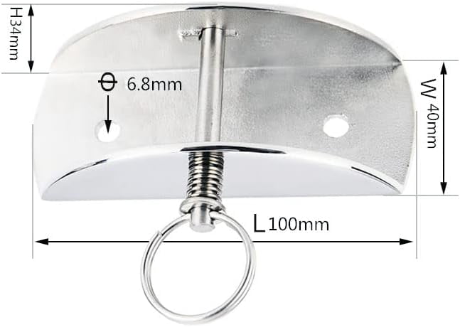 ABCISI Boat Anchor Lock, Marine Yacht Kayak Parts Accessories 316 Stainless Steel Anchor and Chain Lock Stopper Bracket for Boat